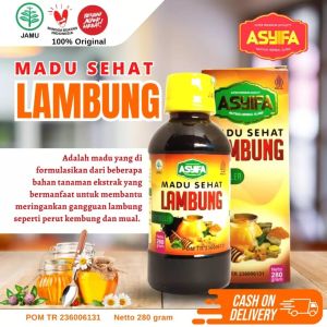 MADU SEHAT LAMBUNG ASYIFA 280 GRAM | ATASI GANGGUAN ASAM LAMBUNG PERUT KEMBUNG MUAL | HERBAL ALAMI
