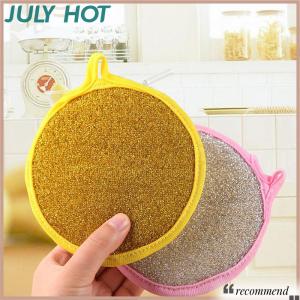 [JULYHOT] ฟองน้ำล้างจานสองด้าน3 10ชิ้นแปรงล้างจานกระทะหม้อฟองน้ำทำความสะอาดของใช้ในครัวเรือนใช้ซ้ำได้