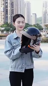 National Standard 3c Safety Certified Motorcycle Helmet for Men and Women Winter Helmet Rainproof Fogproof Inner Push-Up Visor Warm Helmet [ Free Shipping ]