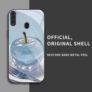 สำหรับ Samsung Galaxy A11 เคสศัพท์ป้องกันการตก ดีไซน์คริสตัลแอปเปิ้ล บุคลิกภาพทันสมัย