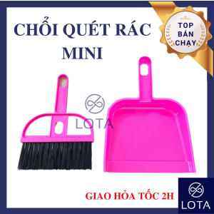 BỘ CHỔI  KÈM ĐỒ HỐT RÁC MINI đẽ thương dụng cụ vệ sinh bàn phím máy vi tính bàn ghế tủ giường cọ quét kèm ki hốt rác loại nhỏ bàn chải quét bụi văn phòng đồ dọn dẹp nhà cửa thiết bị vệ sinh phòng ngủ laptop tivi kệ đồ LOTA SHOP