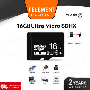 【2-year warranty】FELEMENT Micro Sd Card For Dashcam 16GB/32GB/64GB/128GB Micro Sd Card Reader Original Class High Endurance  U3 TF Card For CCTV or Camera Class 10 High speed with adapter Suitable for CCTV Camera and dash cam Memory Card