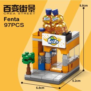 Toko Mixue Mainan Balok - Starbucks KFC Indomaret Hadiah Menarik untuk Mini Rumah - Mainan Anak Perempuan Murah