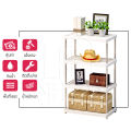 [ลดล้างสต๊อก] InnHome ชั้นวางของโครงเหล็ก ชั้นวางของ ชั้นเก็บของ ชั้นวางของอเนกประสงค์ 4 ชั้น กันน้ำ แข็งแรง น้ำหนักเบา ขนาด 42 x 22 x 80 cm รุ่น Z614 (สีขาว). 