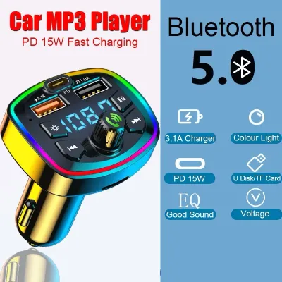 Car MP3 Player Radio Kereta Handsfree Bluetooth FM Transmitter Wireless Dual USB Car Charger Bluetooth Car Kit車載藍牙接收器