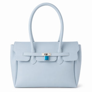 In-stock Korean goods Jelly Firkin Jelly handbag womens shoulder bag candy-colored large-capacity tote bag bag