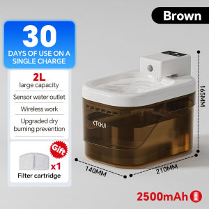 【Philippines spot 】4L large capacity Cat And Dog Drinking Fountain Automatic 304 Stainless Steel Pet Fountains Water Dispenser Ultra Quiet