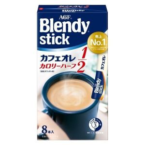 AGF blendy Stick Cafe au Lait cocoa caffeine-Free Matcha Milk Cafe calorie Half & lightly bitter 6/8 sticks-โดยตรงจากญี่ปุ่น