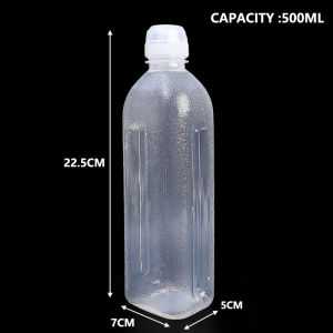 Food-Grade PP5 Condiment Squeeze Bottles Transparent Oil Sauce Dispenser Kitchen Storage Bottle