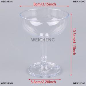 [COD] WEICHENG 6PCS Acrylic Sâm banh ly cô dâu bên Món Quà đám cưới Tiệc Acrylic cốc rượu vang trang trí đám cưới