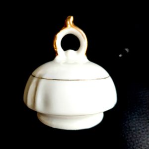 Bộ bình trà rát vàng 24k gốm sứ Nhật Bản kiểu dáng sang trọng