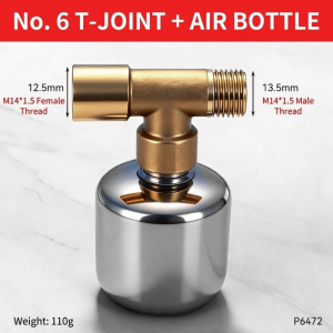 RJQFNG Removable Sprayer Pressure Cylinder Full Copper Booster Pressure Garden Sprayer Cylinder Garden Tool Parts Corrosion-Resistant Electric Sprayer Air Tank Garden Spraying