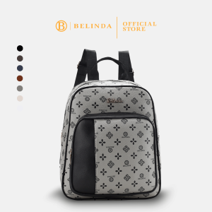 BELINDA Backpack For Woman PU Leather Korean Fashion Cute Girl Ladies College School Bag M9895