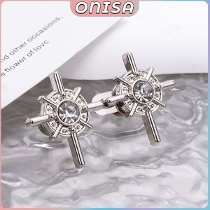 Onisa Universal Waist Buckle Detachable Waist Tighten Button Clip Jeans Pants Pin Brooch Star Shape 1Set