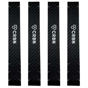 CRBN Pickleball Paddle Protective Edge Guard Tape - 16mm - Black / White / Clear (4pcs per Pack)