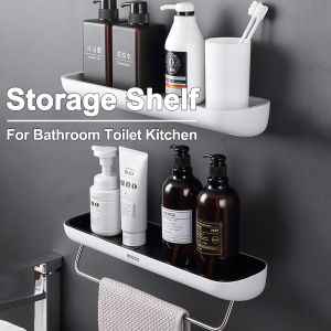 Specool® Bathroom Shower Shelf No Drill Wall Mounted Organizing Storage Shelf Rack For Bathroom Toilet Kitchen