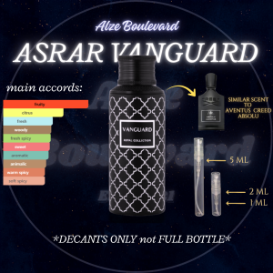 Maison Asrar Vanguard 1ml / 2ml /5ml Perfume Decant Middle Eastern Perfume