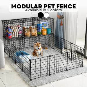 Modular Pet Cage Customizable Gate Animal Playpen Fence for Cat/ Dog/ Guinea Pig