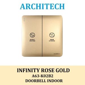 ARCHITECH INFINITY A63-K02B2 GOLD Doorbell Switch Indoor