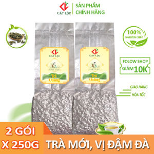 [ 2 gói x 250g] Trà ô long/ olong/ oolong Cát Lộc nguyên chất vị đậm đà hài hòa