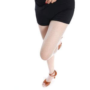 Latin Dance Fishnet Tights Stockings for Dancer Seamless Ballet Footed Pantyhose F3MD