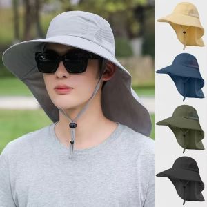 SHIRUI Quick Dry Fishing Hat Wide Brim Breathable Sun Cap UV Protection Sun Protection Cap Summer