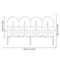 Decorative Garden Fence Insert 6 Pack Rustproof Plastic Garden Picket Fence Edging Lawn Flowerbeds Plant Borders Decorative for Yard Landscape Patio. 