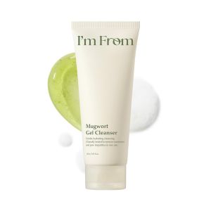 I’m From Mugwort Gel Cleanser Gentle Gel-to-Foam Cleanser Calming & Hydrating Facial Cleanser All Skin Types Vegan Korean Skin Care 5.07fl.oz