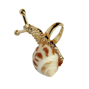 Khu nghỉ mát phong cách quá khổ ốc Nhẫn thời trang vỏ cho kỳ nghỉ và trang phục giản dị