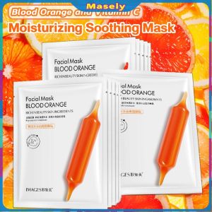 Masely Face Mask Hydrating Moisturizing Skincare Blood Orange and Vitamin C Soothes Skin