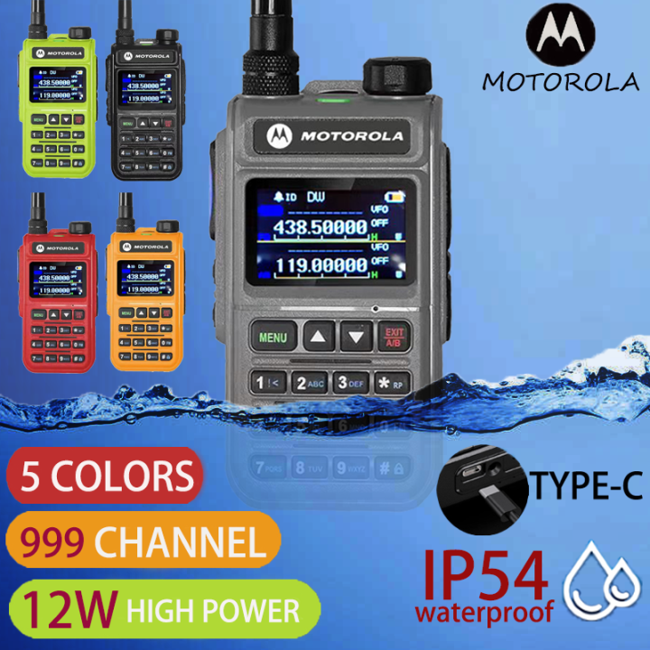 【Free headset】Motorola Walkietalkies V86T Frequency 108660MHZ UHF 12W