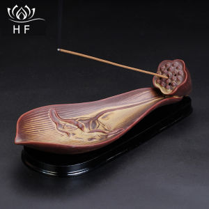 Lotus Incense Stick Holder Ceramic Incense Burner Sandalwood Incense Sticks Home Fragrance Aromatherapy Ornament 莲花香炉 陶瓷香炉 香插 檀香 沉香 熏香炉