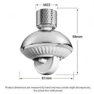 ChicLiving Faucet Aerator Extender 360 Degree Swivel Multi Mode Anti Splash High Pressure Penapis Air Dapur Rumah Tangga