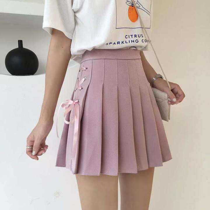 DIKE Korean JK Skirt Fashion Sexy A-Line Pleated Mini Tennis Skirts XS ...