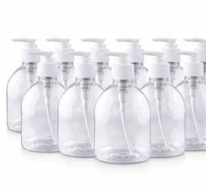 10pcs Empty Pump Bottle Clear Bottle Multipurpose Empty Refillable Pump Bottle 500ml For Hand Soap Shampoo Lotion