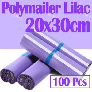 Fumu Kantong Plastik Packing Polymailer Ungu Lilac 20x30cm Isi 100PCS Glossy Lem Sekat Premium Anti Sobek
