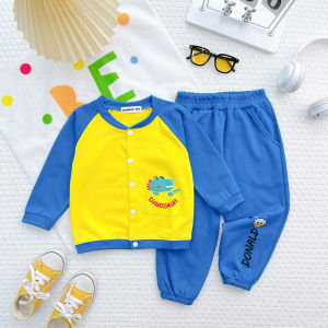 Set Bộ Quần Áo Trẻ Em Dài Tay Cotton Da Cá NATUCO Mặc Thu Đông Cho Bé 8-27Kg Mềm Mịn Thoáng Khí CB-001