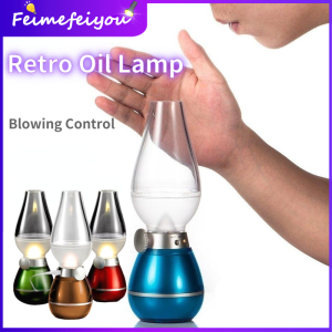 lamp raya Ramadan decorations night light blow ON/OFF oil table lamp Night Lights for bedroom usb rechargeable led light for home warm white dimming lighting