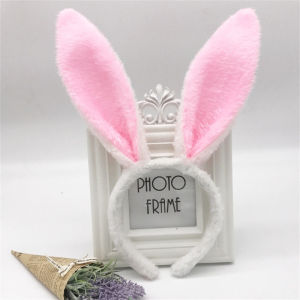 Marian Beauty Cute Colorful Plush Rabbit Ear Headband Costume Props Cosplay Perform Party Headdress Hair Accessories