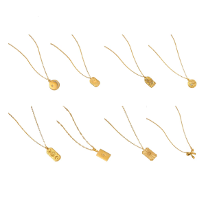 Mạ Ngọc Trai Chuỗi đồ treo trang trí hình ngôi sao Vòng Cổ Mạnh Mẽ chống nước bằng thép không gỉ Phụ Kiện Cho Phụ Nữ