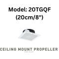 KDK 20TGQF CEILING MOUNTED PROPELLER / VENTILATING FANS [20cm/8"]. KDK CEILING EXHAUST FAN. 1 YEAR GENERAL WARRANTY (READY STOCK). 