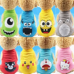 Áo cho Chó Mèo mùa hè vải mỏng mịn mát thoáng khí cao cấp Shop giao màu ngẫu nhiên