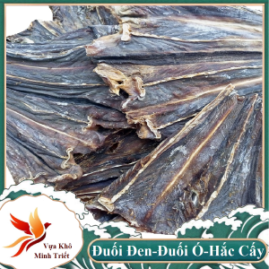 Khô cá đuối hắc cấy 500g Khô Cá Đuối Lạc ĐEN  Xẻ nhỏ Không Tẩm Đặc Sản Sông Đốc- Vựa Khô Minh Triết
