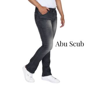 TRIPLE POINT Celana Jeans Cutbray Pria Panjang Black Jazz / Celana Semi Cutbray Pria / Celana cutbray / celana pria / jeans semi cutbray triple point