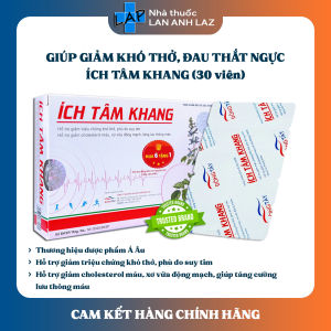 ÍCH TÂM KHANG (30 viên) - Giúp tăng cường sức khỏe tim mạch.