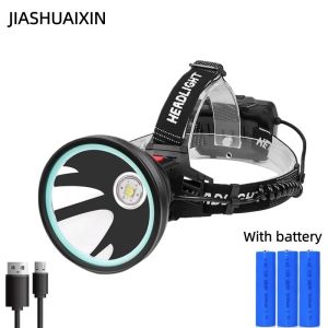 (In stock) High-power strong light headlight rechargeable long-range fishing light ultra-bright outdoor extra-long head-mounted flashlight