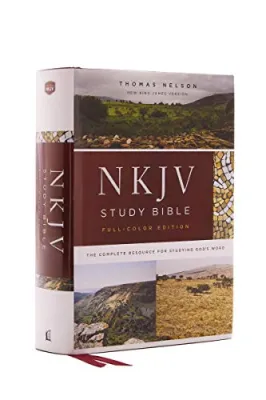 NKJV Comfort Print Full Color Study Bible Hardcover