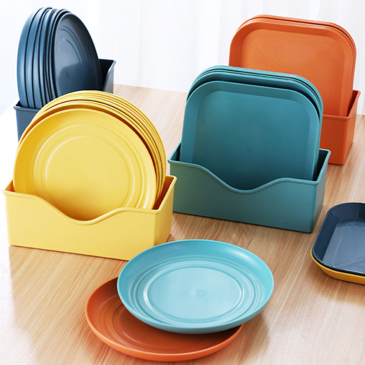 Springl Fun Kids Plates Colorful Lightweight Unbreakable Plates