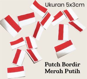 Fawn'G Handmade - Patch Emblem Bendera Merah Putih / Tag Seragam