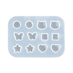 Thời Trang Bông Tai Mạnh Mẽ Khuôn Silicone Thiết Lập Phụ Kiện Di Động Cho Phong Cách Làm đúc nhựa Thiết Lập